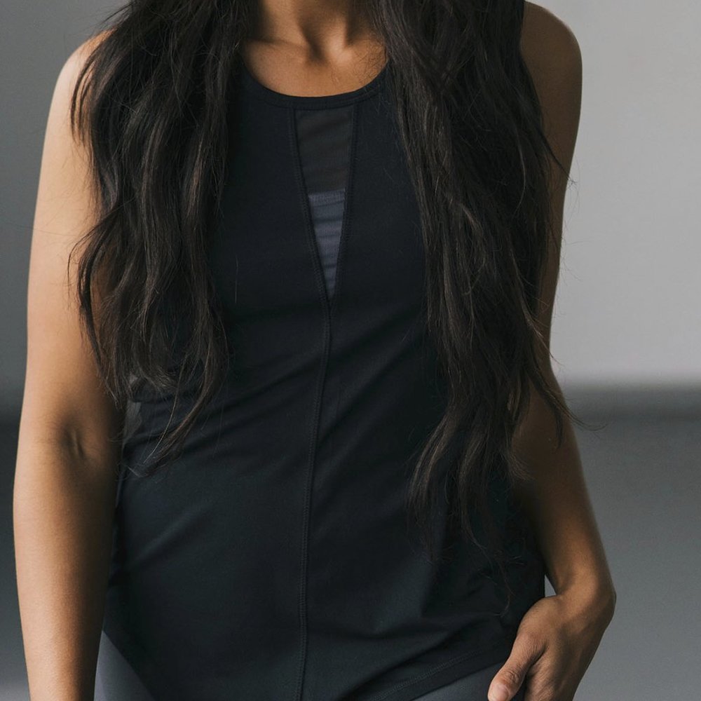ZYIA Effortless Tank  Black - long XS